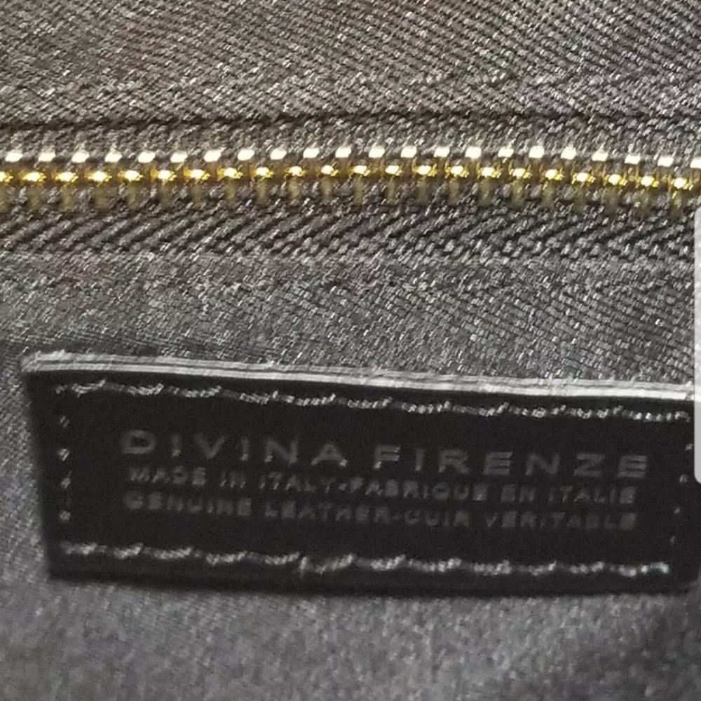 NEW Divina  Firenze genuine leather convertible bag backpack in Black - Picture 10 of 11
